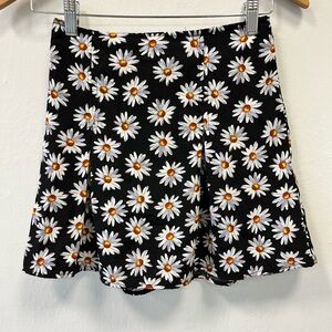 Vintage Kirra‎ Daisy Print Skater Mini Skirt